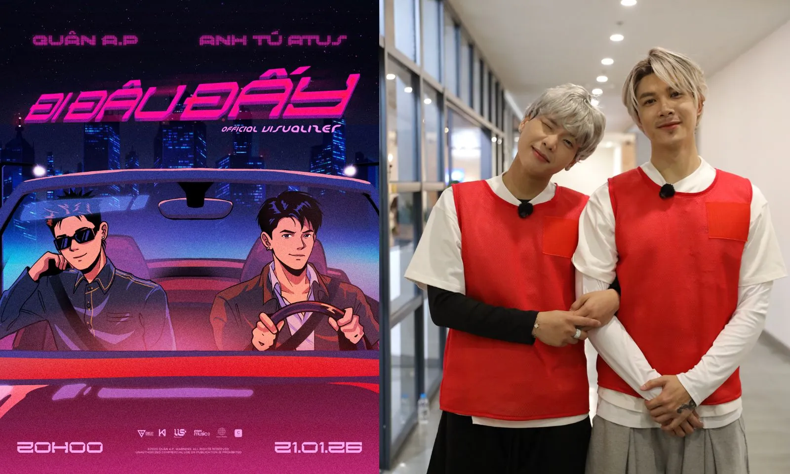 Quân A.P bắt tay Anh Tú Atus mở màn làng nhạc 2026