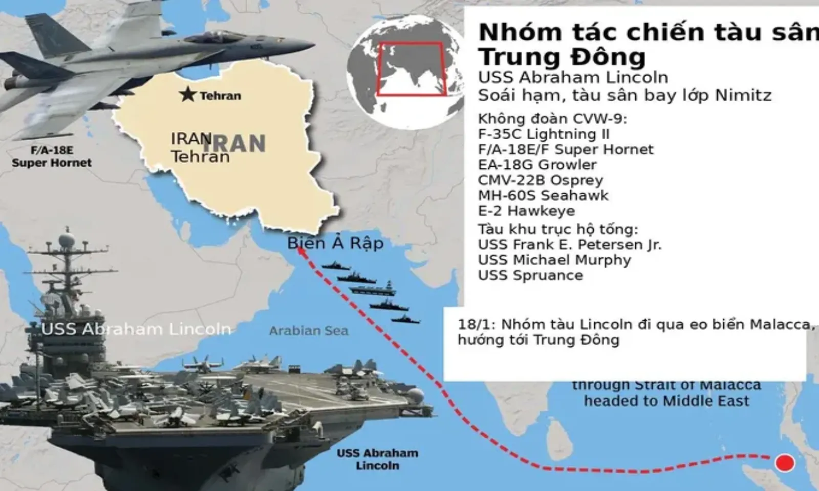 Lực lượng Mỹ áp sát Iran, Trung Đông gia tăng lo ngại xung đột – Hình 1