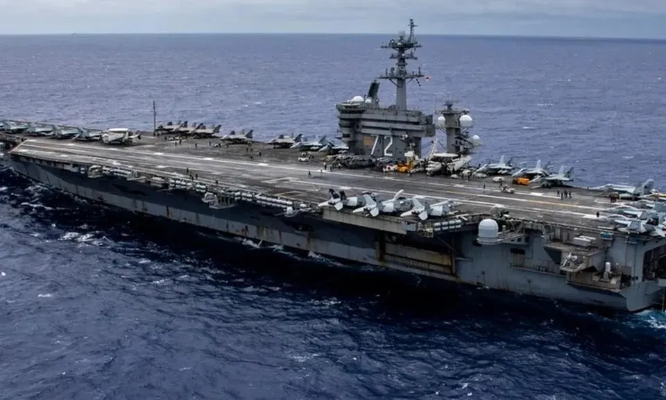 Tàu sân bay Mỹ hiện diện tại Trung Đông