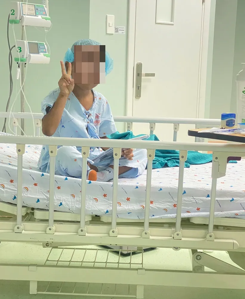 Tinh thần bệnh nhi tích cực trong những ngày điều trị