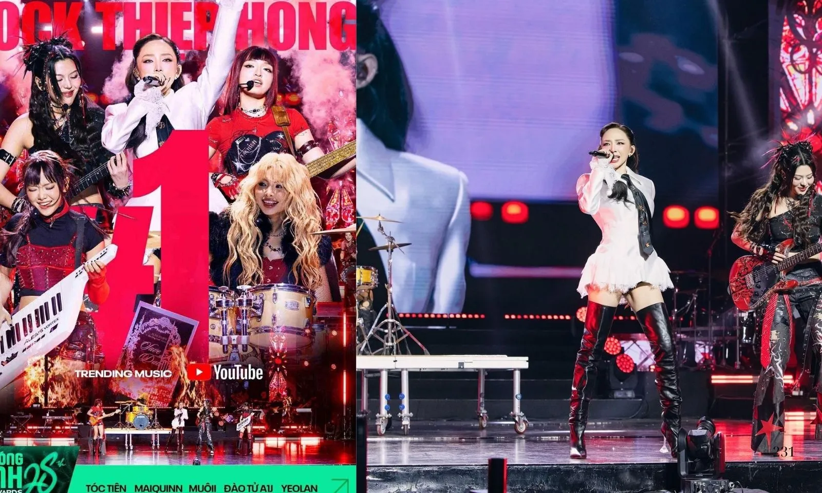 Lý giải cơn sốt Rock Thiệp Hồng của Tóc Tiên và dàn Em Xinh ở Làn Sóng Xanh