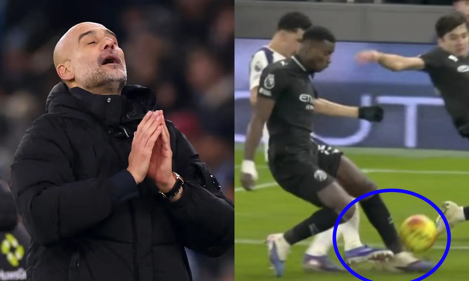 Pep bất bình vì trọng tài công nhận bàn thắng ma của Tottenham