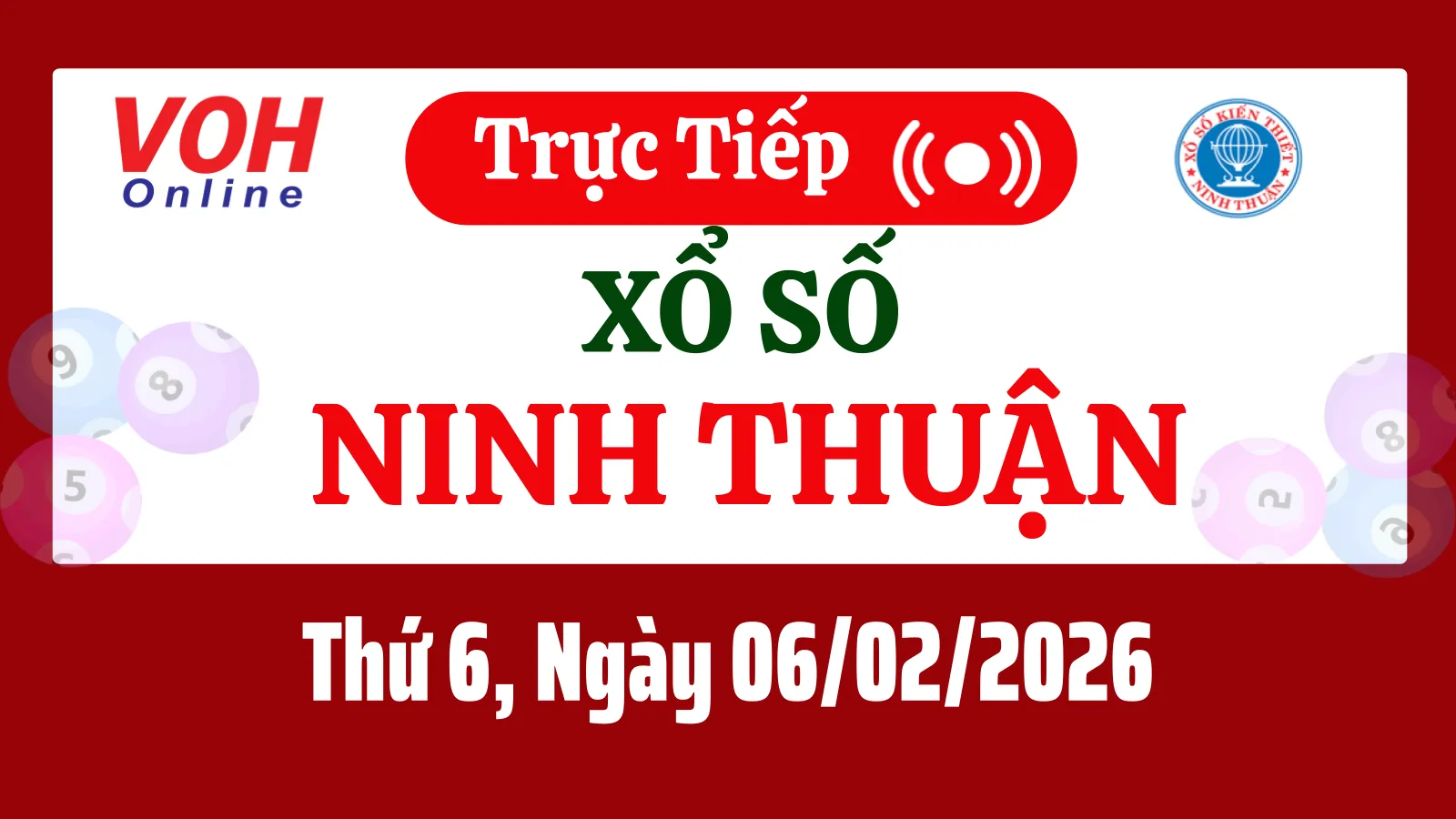 XSNT 6/2 - Kết quả xổ số Ninh Thuận hôm nay thứ 6 ngày 6/2/2026