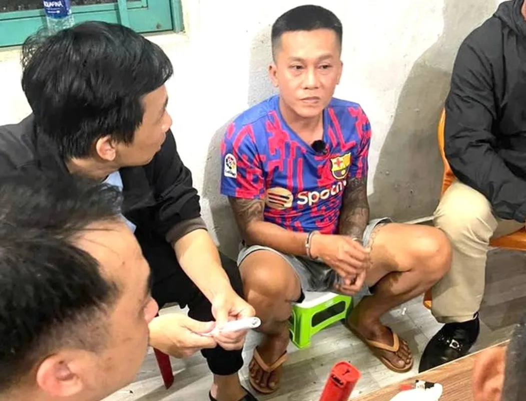 Đối tượng Phạm Anh Tài khi bị bắt giữ - Ảnh CACC