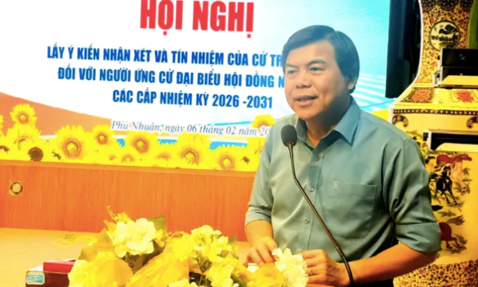 100% cử tri tán thành ông Tăng Hữu Phong ứng cử HĐND TPHCM