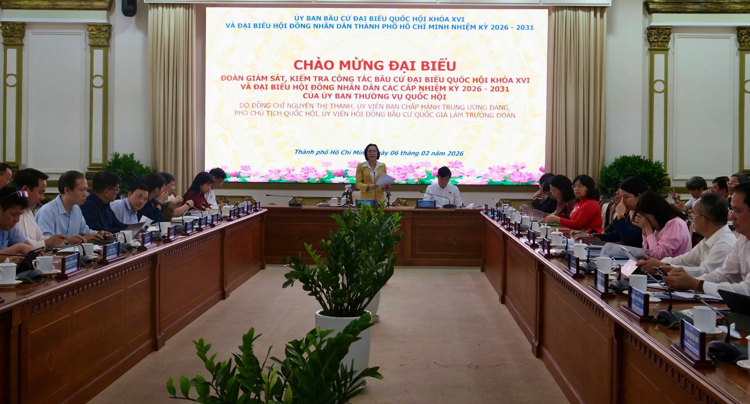 Đoàn giám sát UBTV Quốc hội làm việc với Ủy ban bầu cử TPHCM