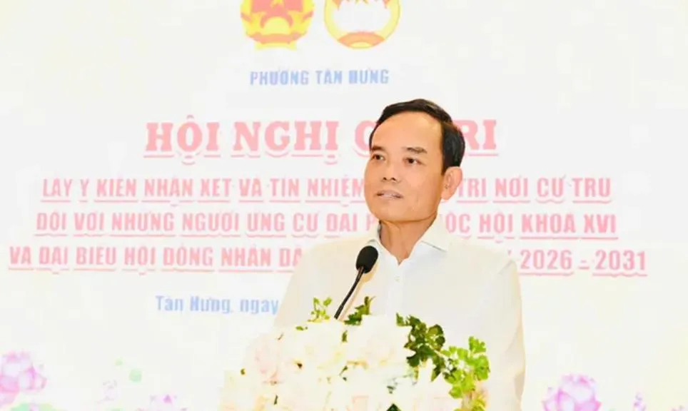 Cử tri tín nhiệm 100%, giới thiệu Bí thư Thành ủy TPHCM Trần Lưu Quang ứng cử đại biểu Quốc hội