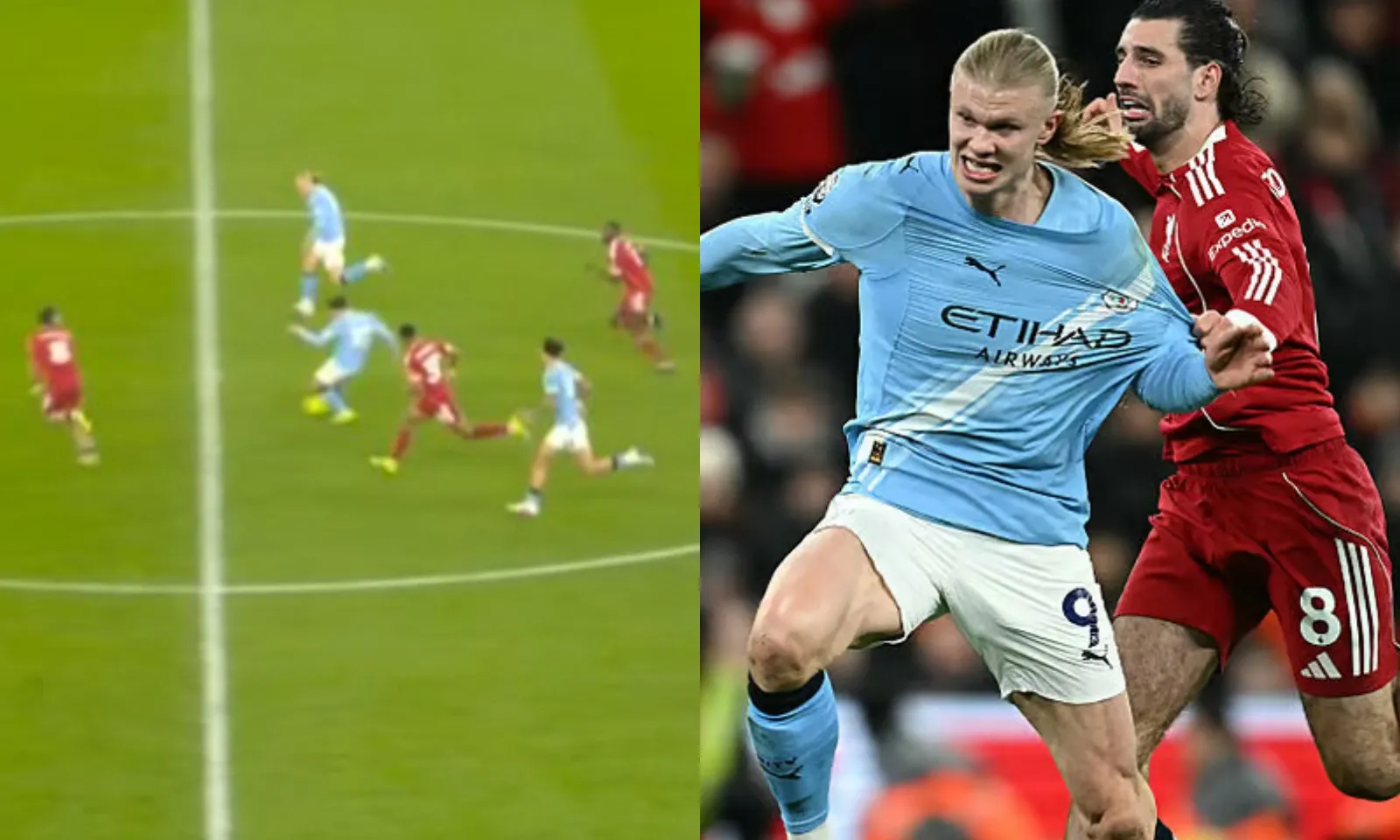 Tuyệt đối điện ảnh! Haaland cùng Szoboszlai thi nhau chơi xấu, bàn thắng bị huỷ và thẻ đỏ xuất hiện