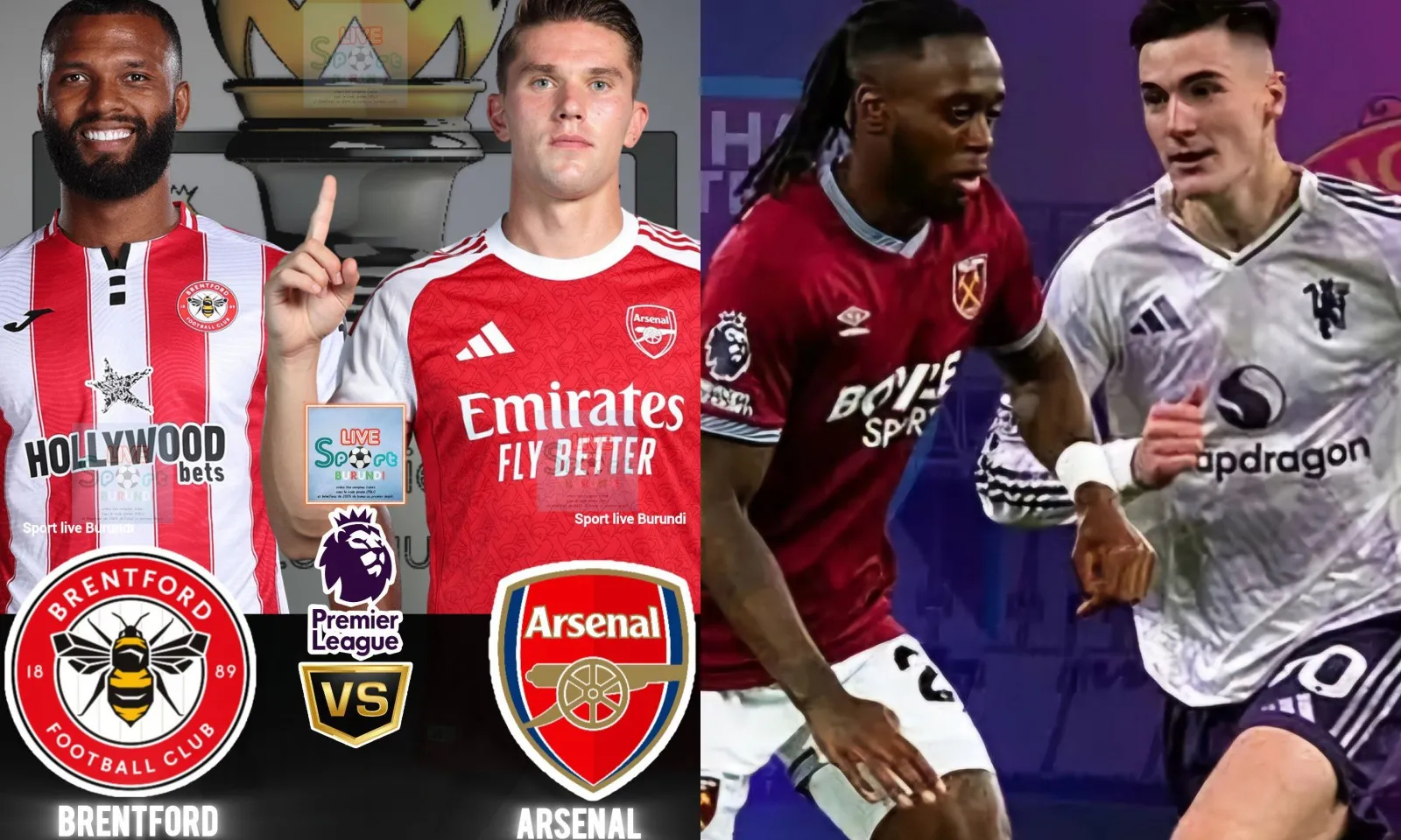 Lịch thi đấu Ngoại hạng Anh vòng 26: Brentford vs Arsenal | West Ham vs MU 