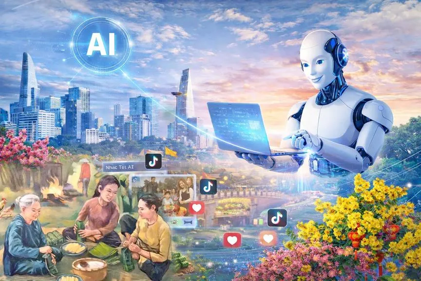 Đón Tết thời AI