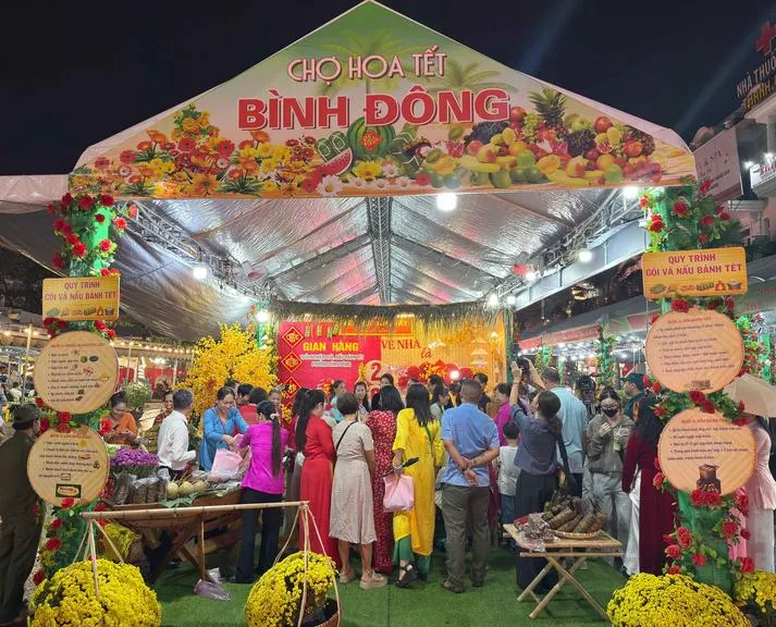 Khai mạc Chợ hoa Tết Bình Đông, hơn 500 gian hàng kết nối Xuân nghĩa tình