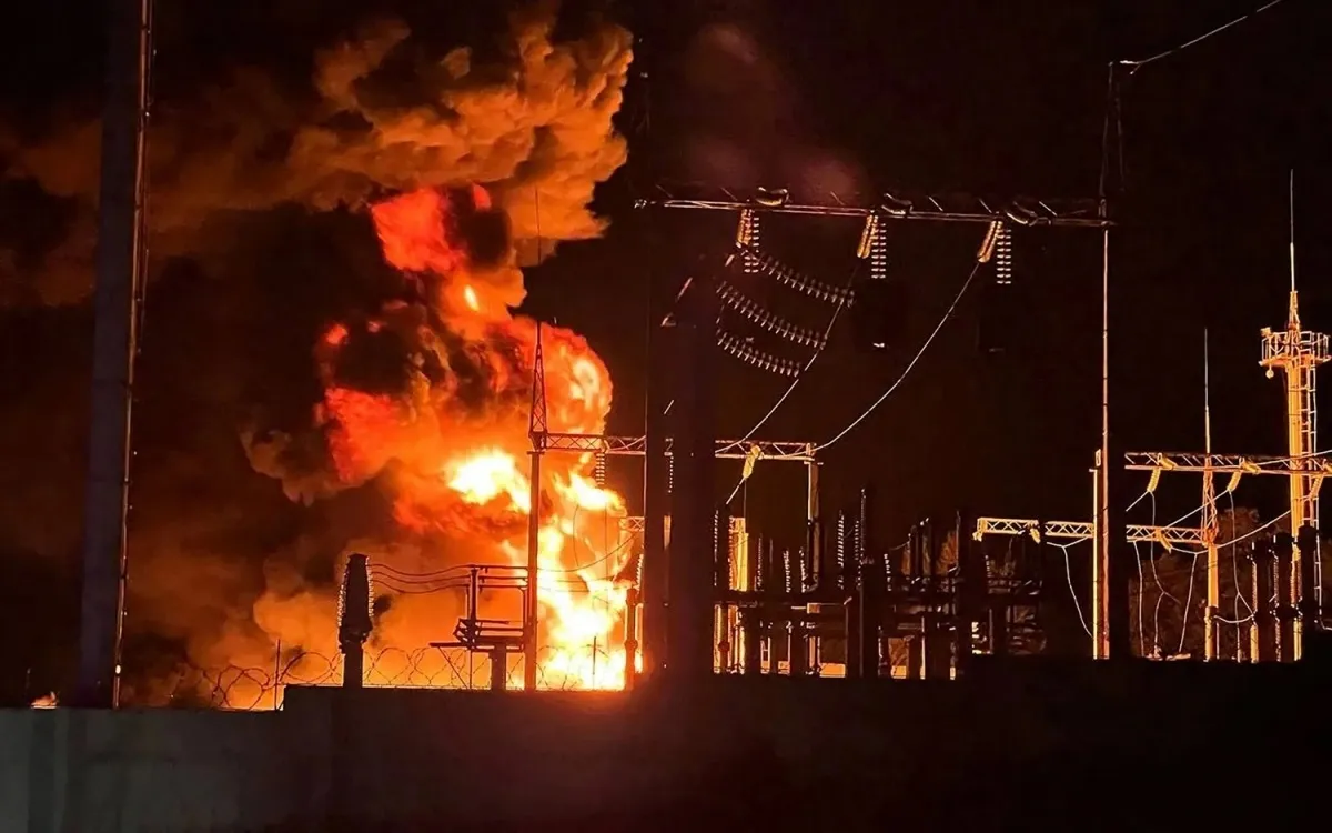 tram dien Nga o Belgorod chay gan bien gioi voi Ukraine