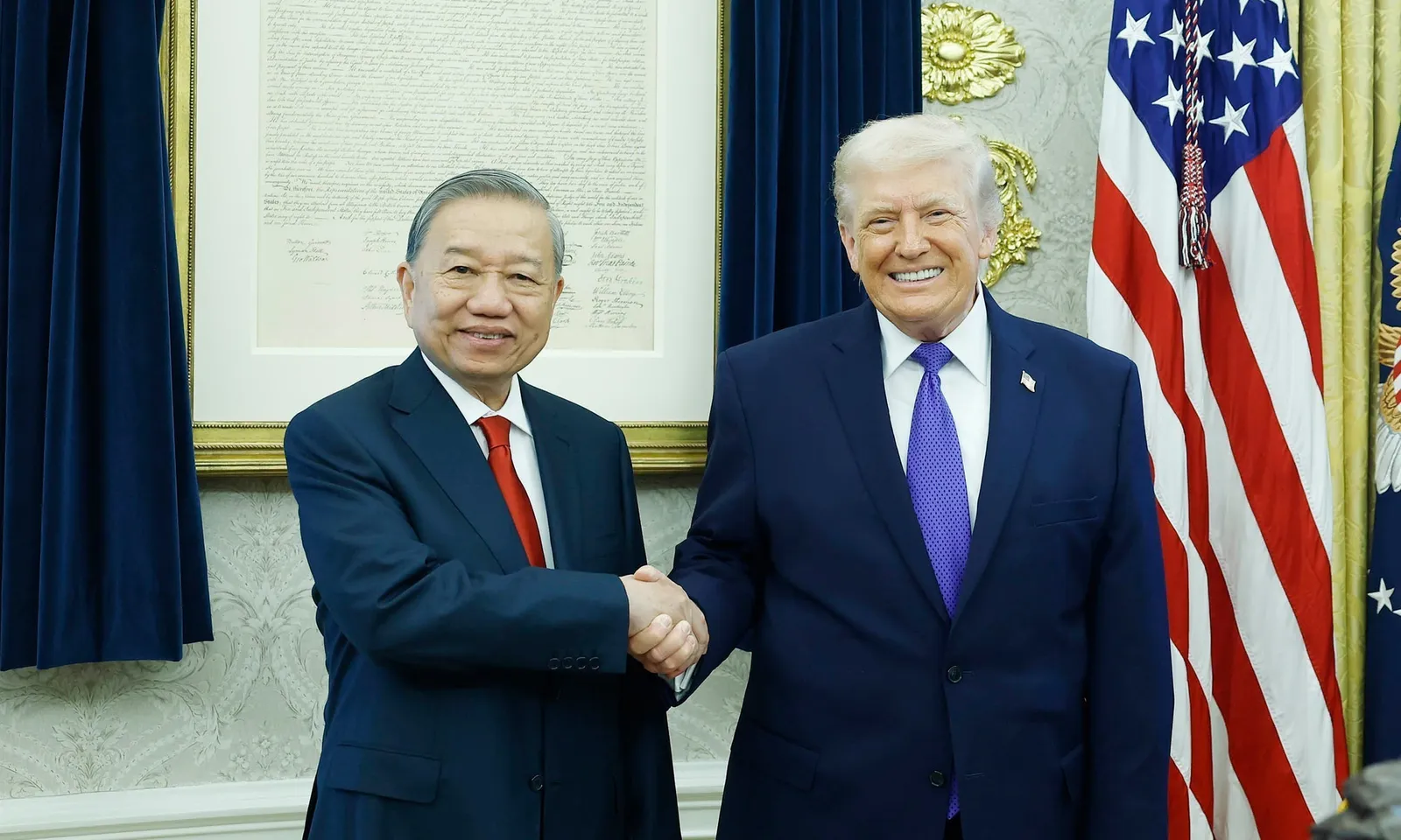 Tổng Bí thư Tô Lâm gặp Tổng thống Hoa Kỳ Donald Trump