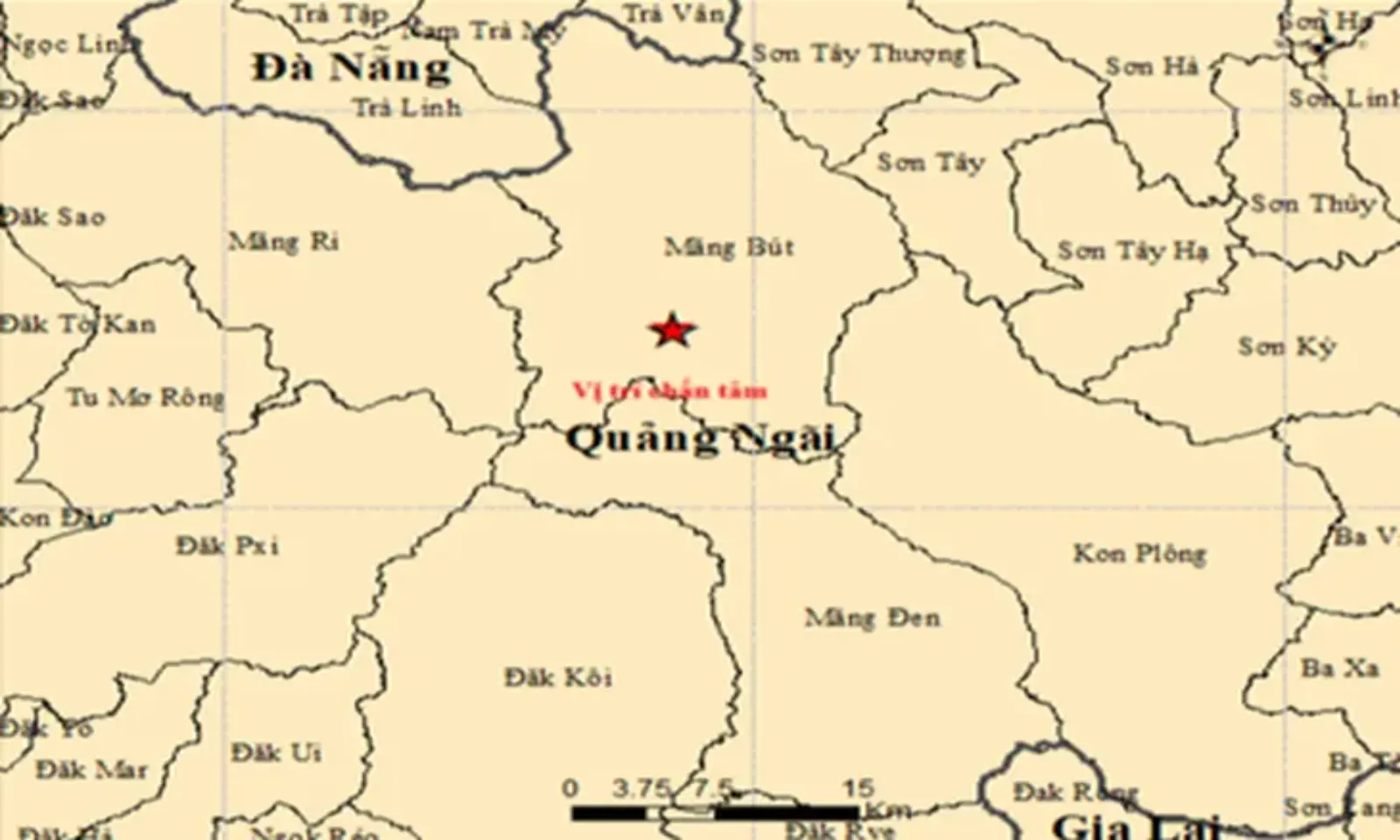 Mùng 5 Tết, Quảng Ngãi rung lắc liên tiếp 6 trận động đất – Hình 1