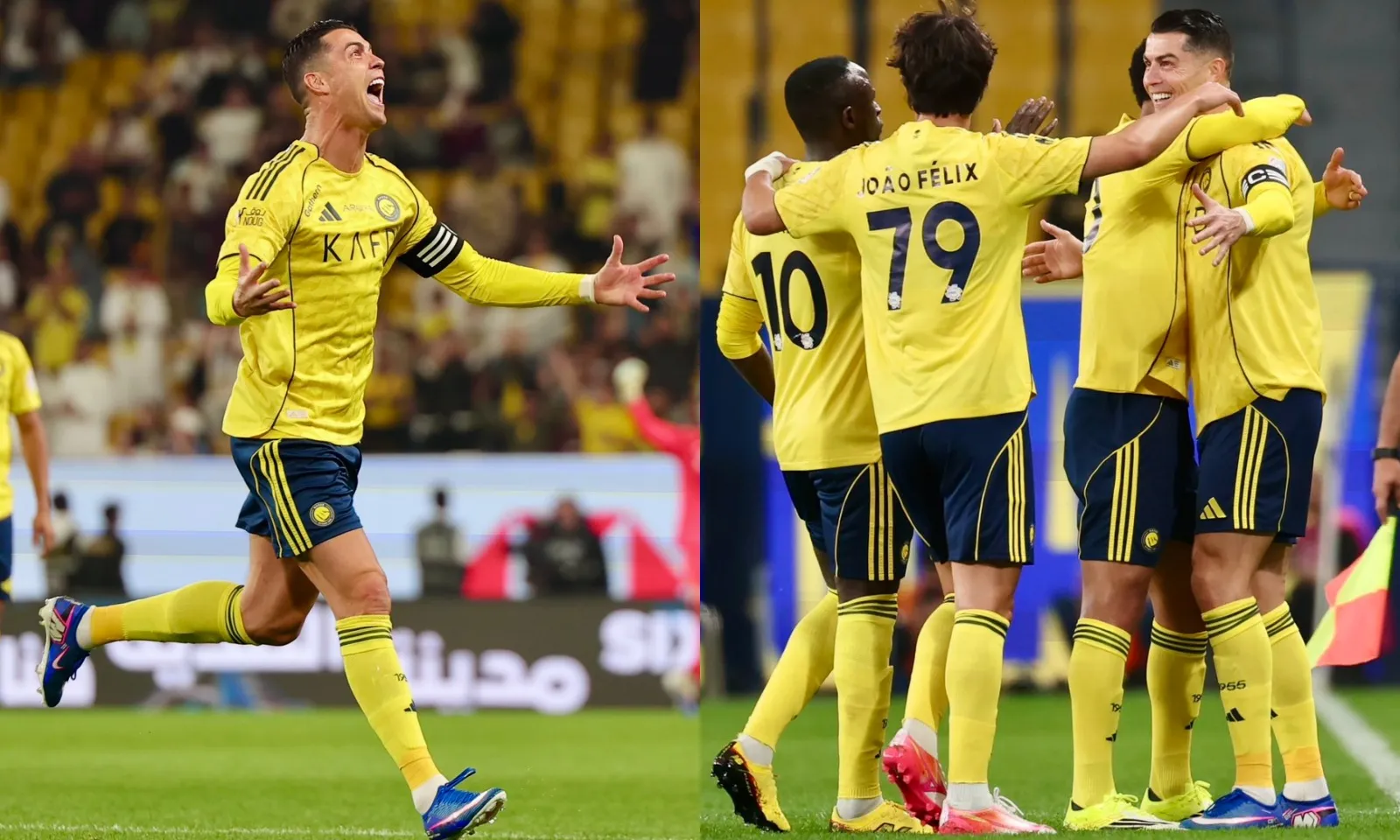 Ronaldo lập cú đúp sắc bén, Al Nassr vượt Al Hilal trên đường đua vô địch