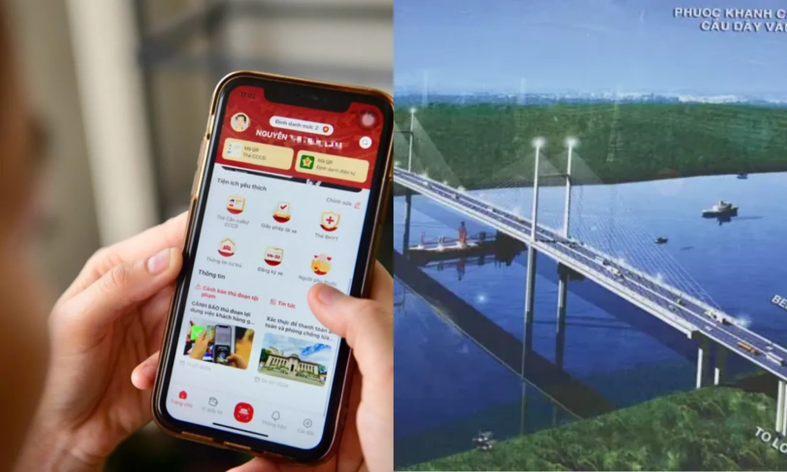 Điểm tin sáng 22/2: Nghiên cứu tích hợp dịch vụ mạng xã hội với VNeID|Cầu Phước Khánh gần hoàn thiện