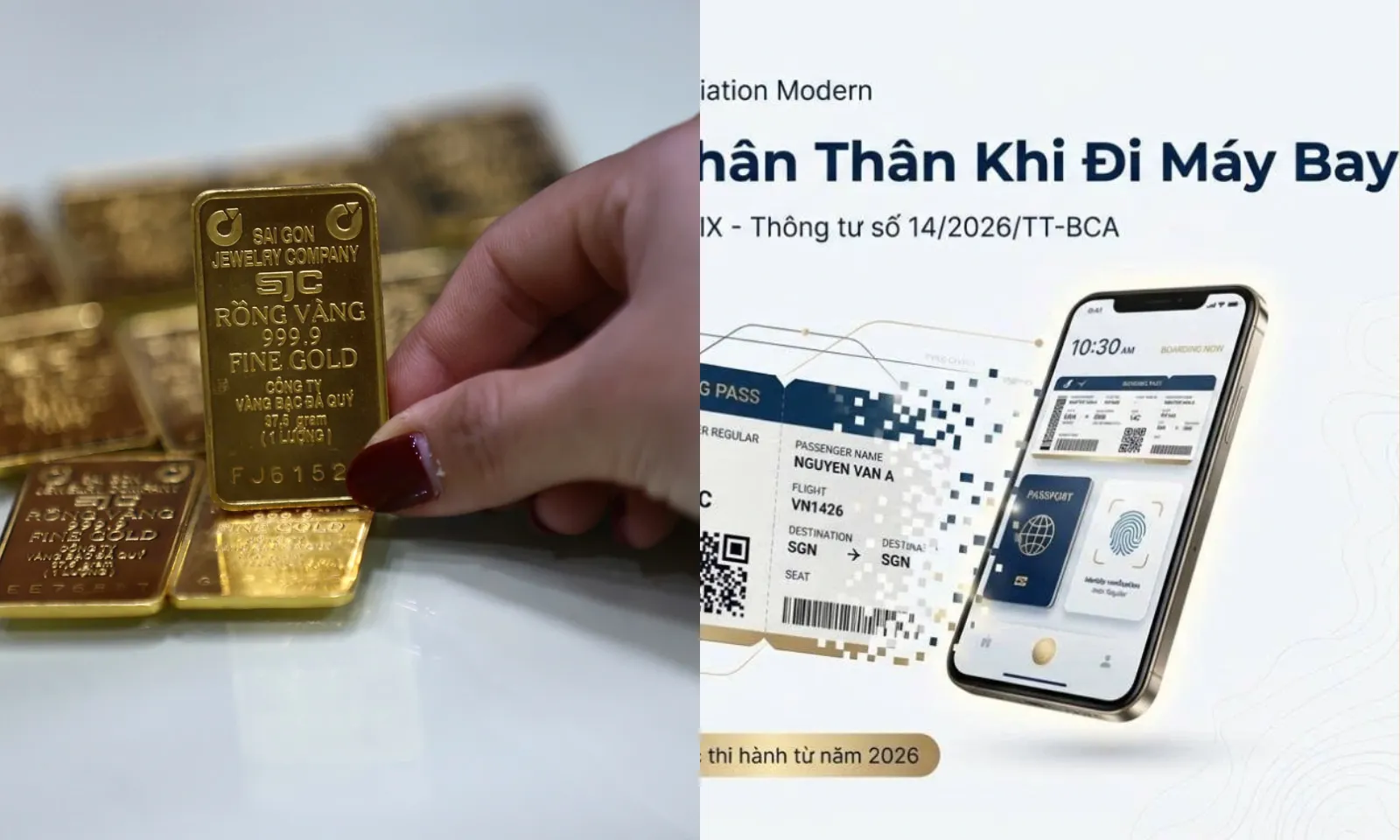 Điểm tin trưa 24/02: Giá vàng đắt hơn thế giới | GPLX không còn được dùng làm thủ tục đi máy bay