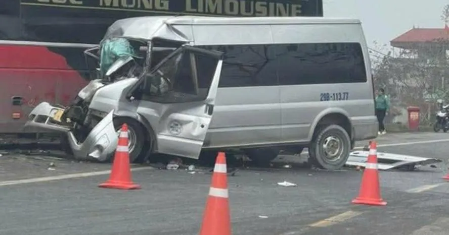 Hai xe khách va chạm trên QL1 qua Lạng Sơn, 1 người tử vong, 5 người trọngthương