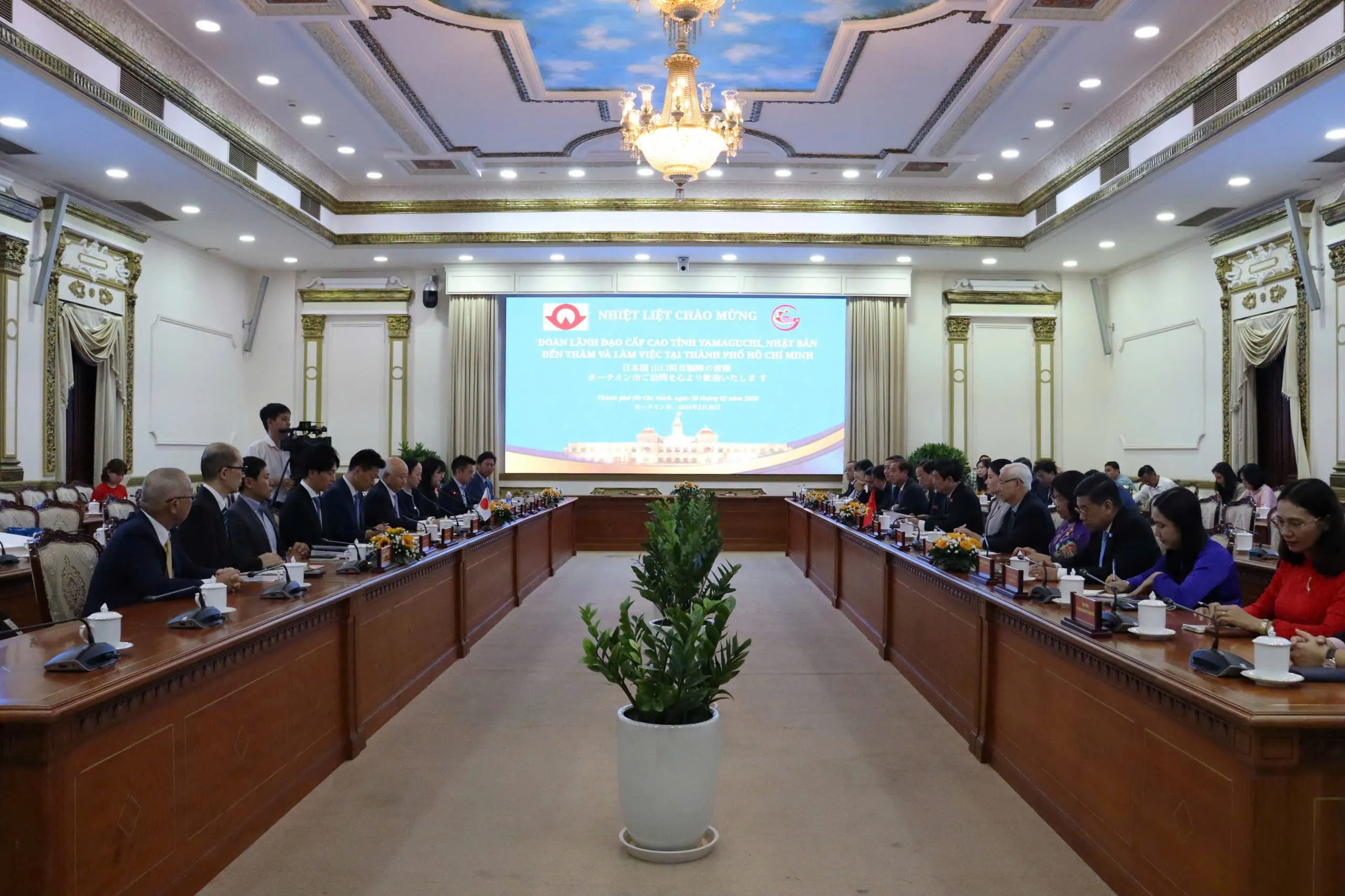 Đoàn Đai biểu tỉnh Yamaguchi (Nhật Bản) làm việc với Đoàn đại biểu HĐND TPHCM