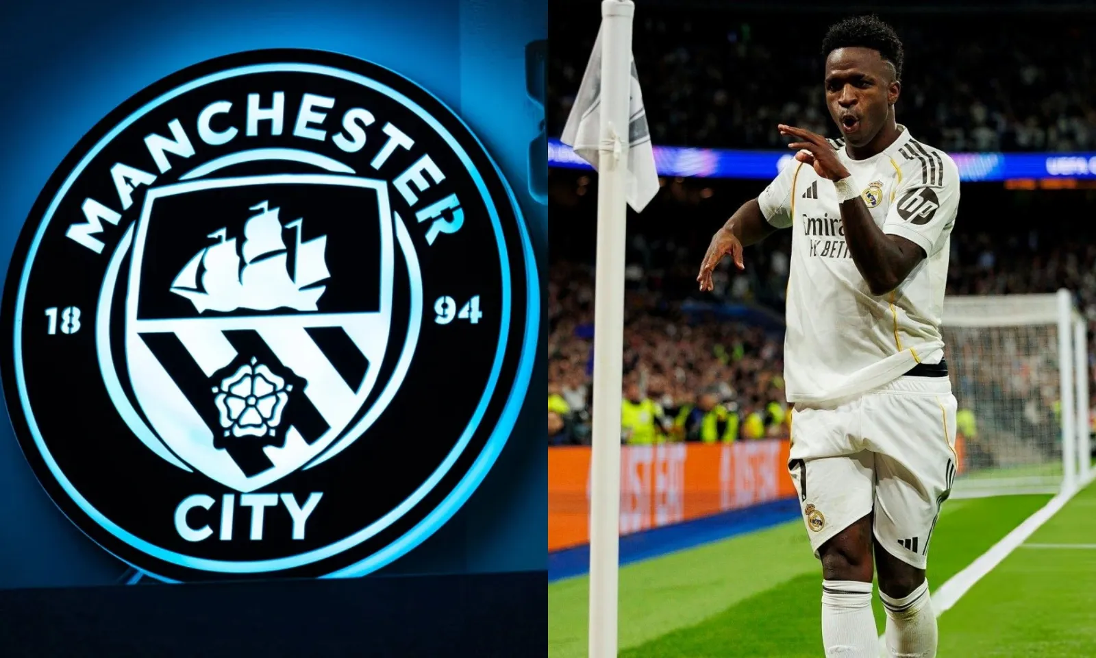 Man City gây sốc với Vinicius 