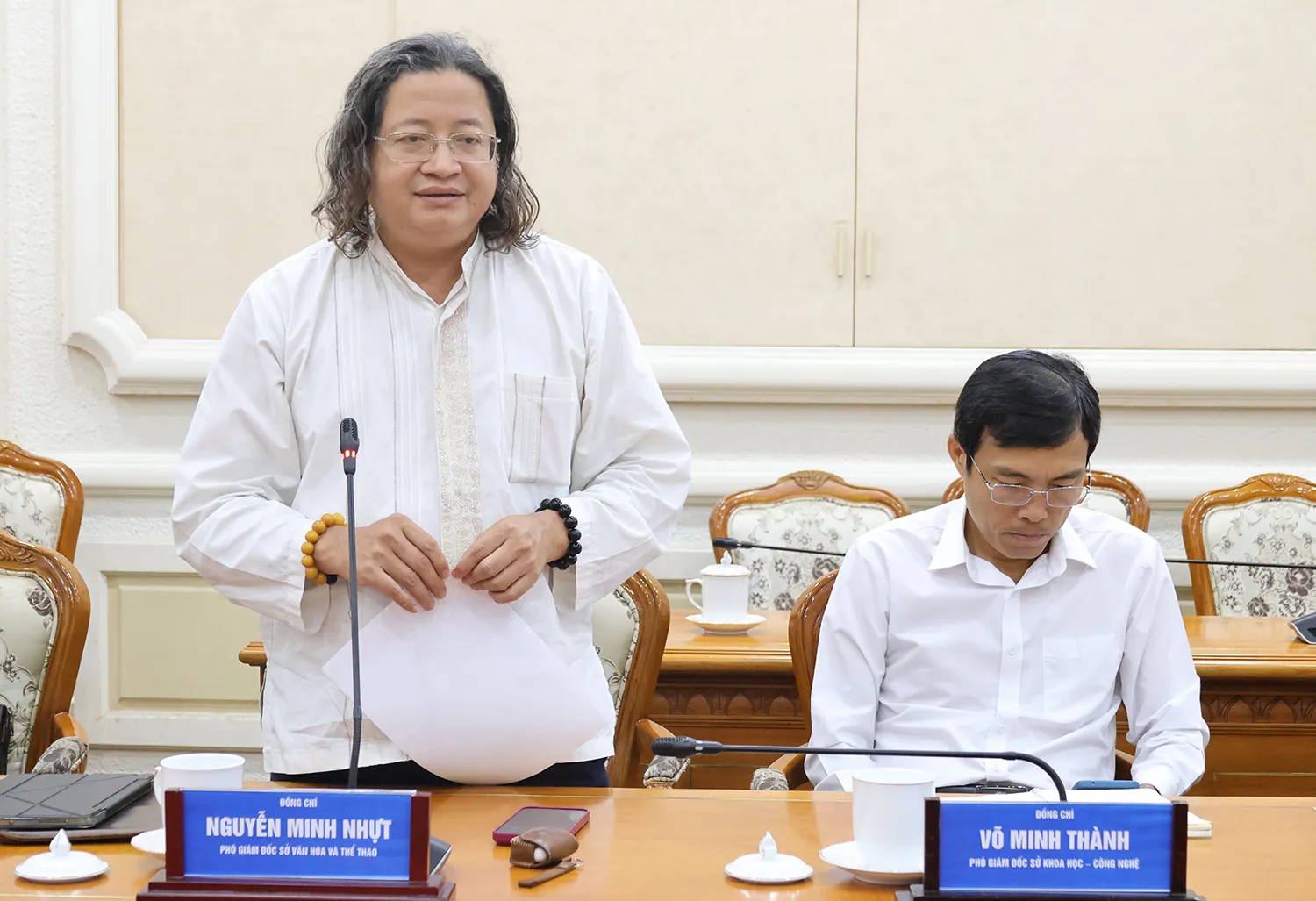 Lãnh đạo các sở ngành báo cáo công tác phối hợp chuẩn bị bầu cử