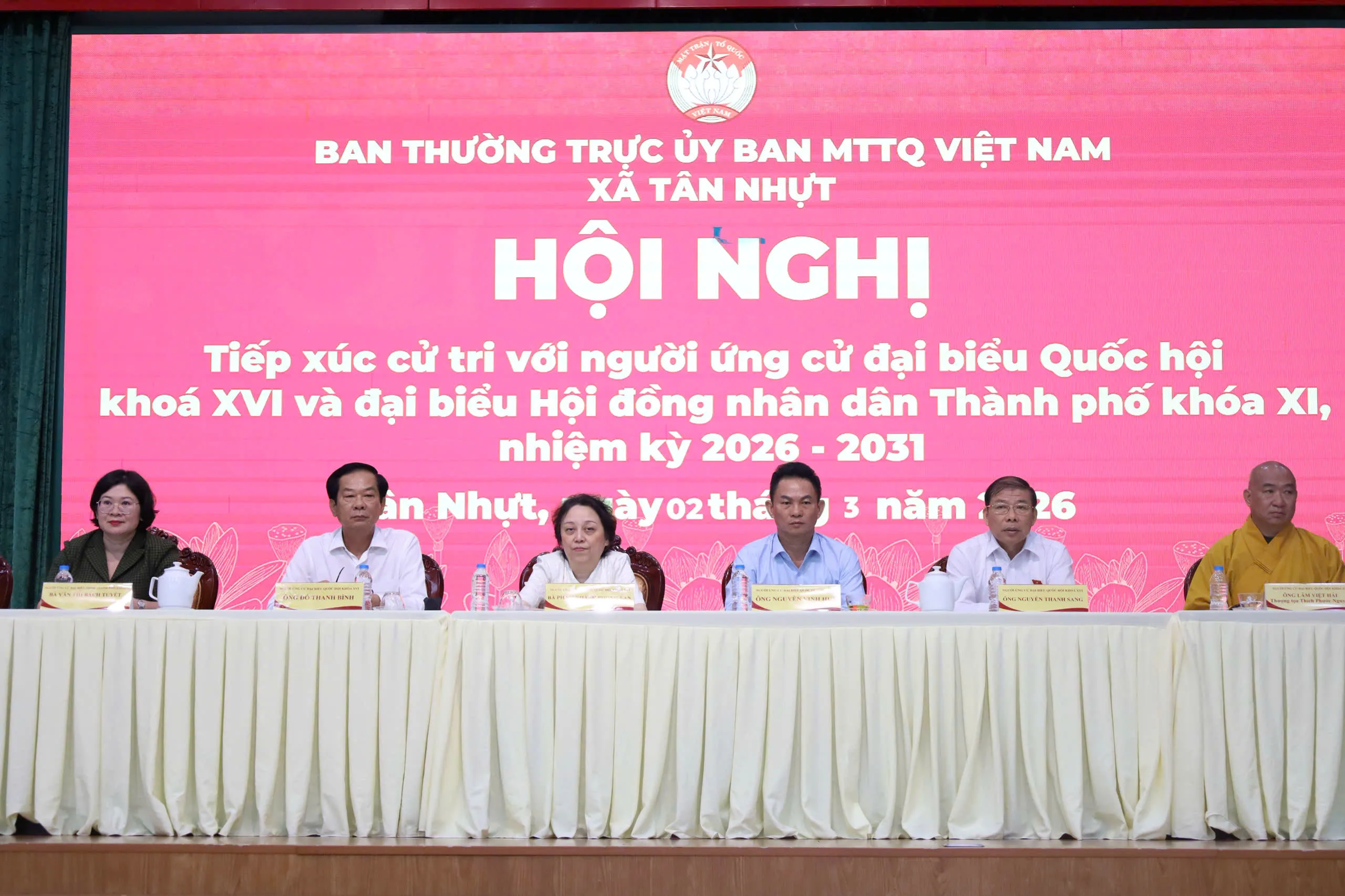Hội nghị tiếp xúc cử tri với người ứng cử đại biểu Quốc hội khóa XVI và đại biểu HĐND nhiệm kì 2026 - 2031