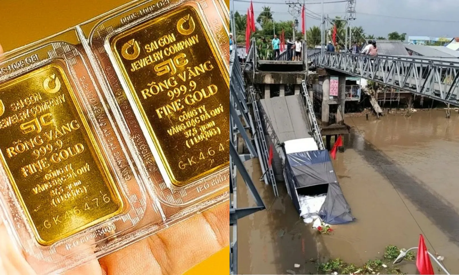 Điểm tin trưa 3/3: Vàng miếng SJC giảm mạnh | Tin mới vụ sập cầu 30/4 tại Cần Thơ