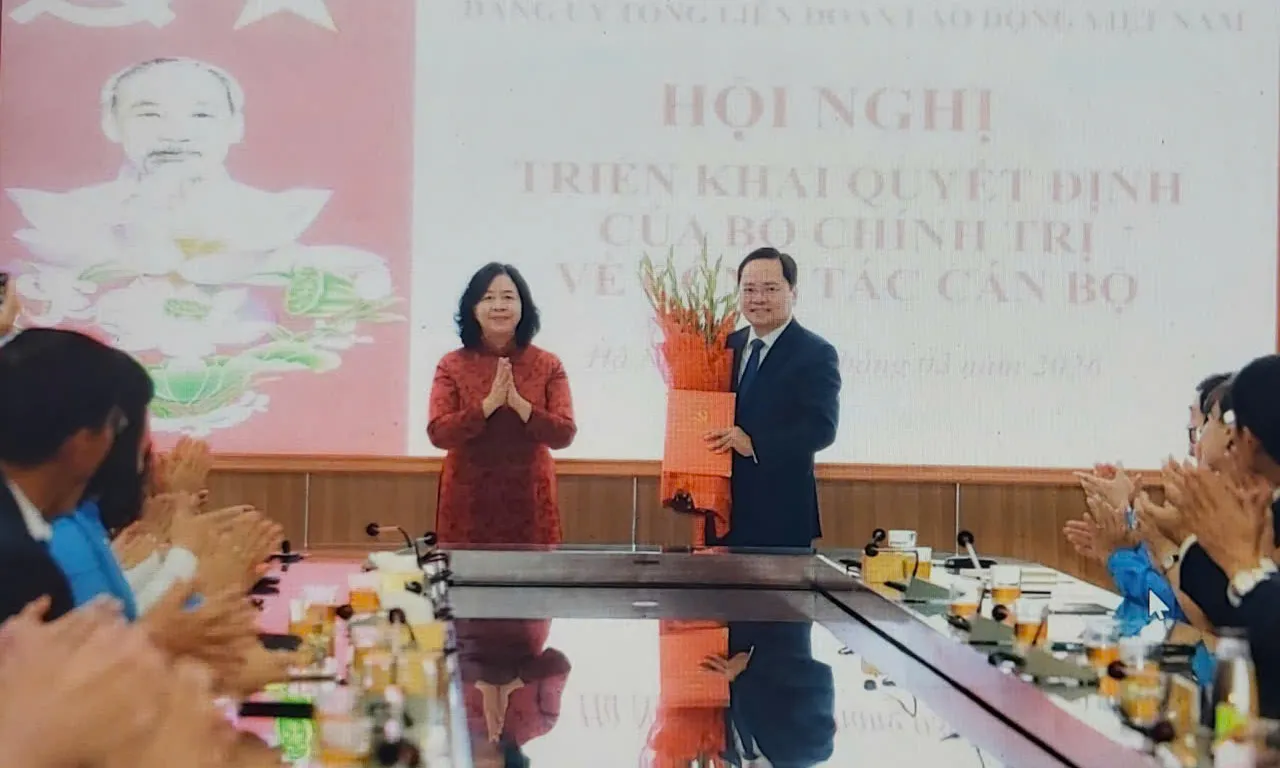 Ông Nguyễn Anh Tuấn làm Bí thư Đảng ủy Tổng Liên đoàn Lao động Việt Nam