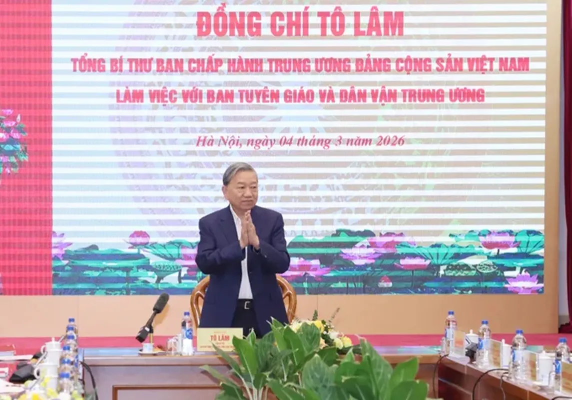 Tổng Bí thư Tô Lâm chủ trì cuộc làm việc