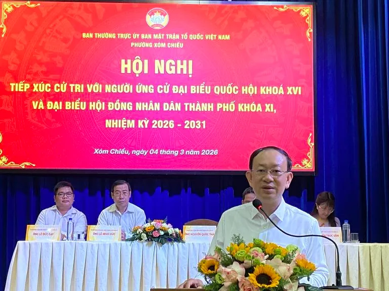  Cử tri tin tưởng; Ứng cử viên Đại biểu Quốc hội và HĐND TPHCM cam kết, đồng lòng