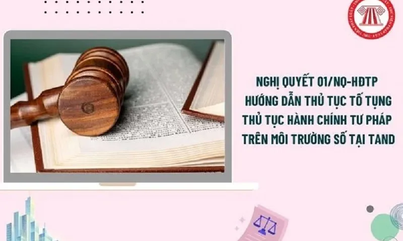 9 thủ tục tố tụng, hành chính tư pháp thực hiện trên môi trường số