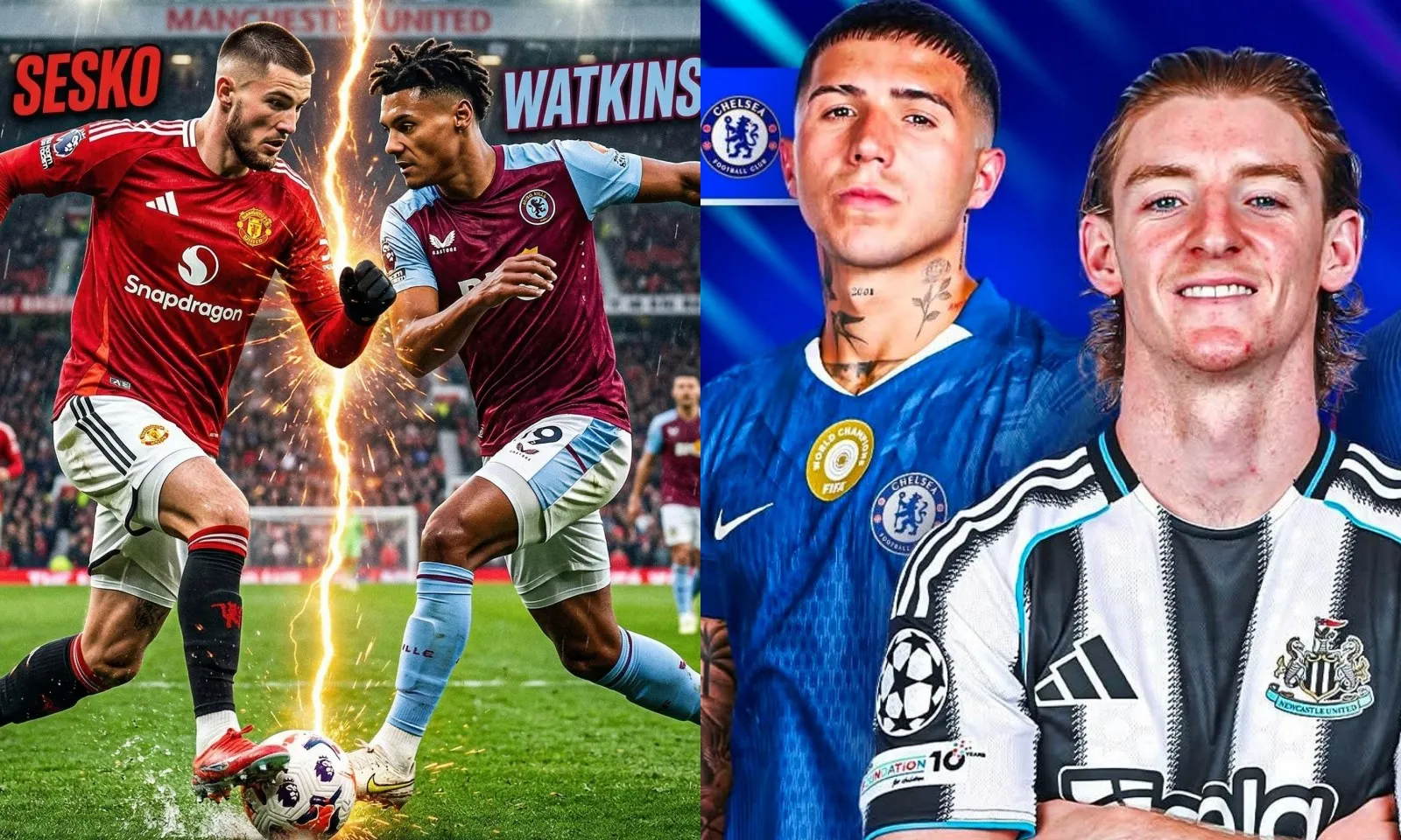 Lịch thi đấu Ngoại hạng Anh vòng 30: MU vs Aston Villa | Chelsea vs Newcastle