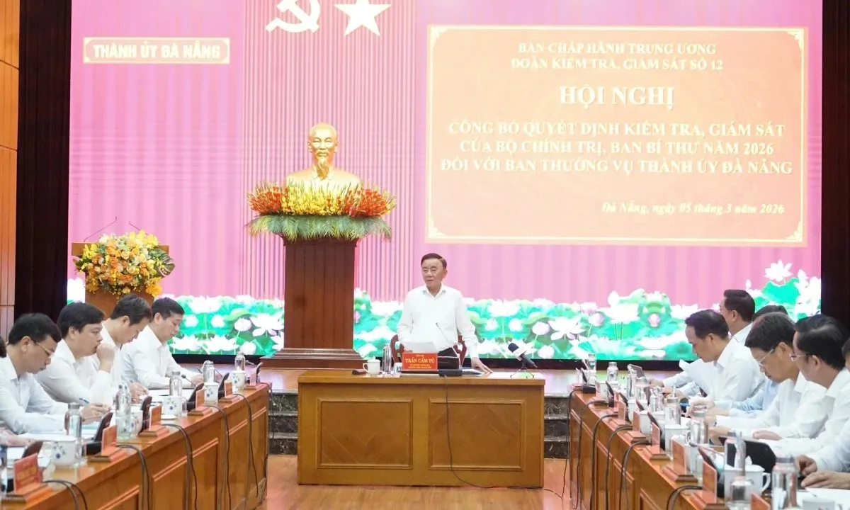Bộ Chính trị công bố quyết định kiểm tra, giám sát Ban Thường vụ Thành ủy Đà Nẵng