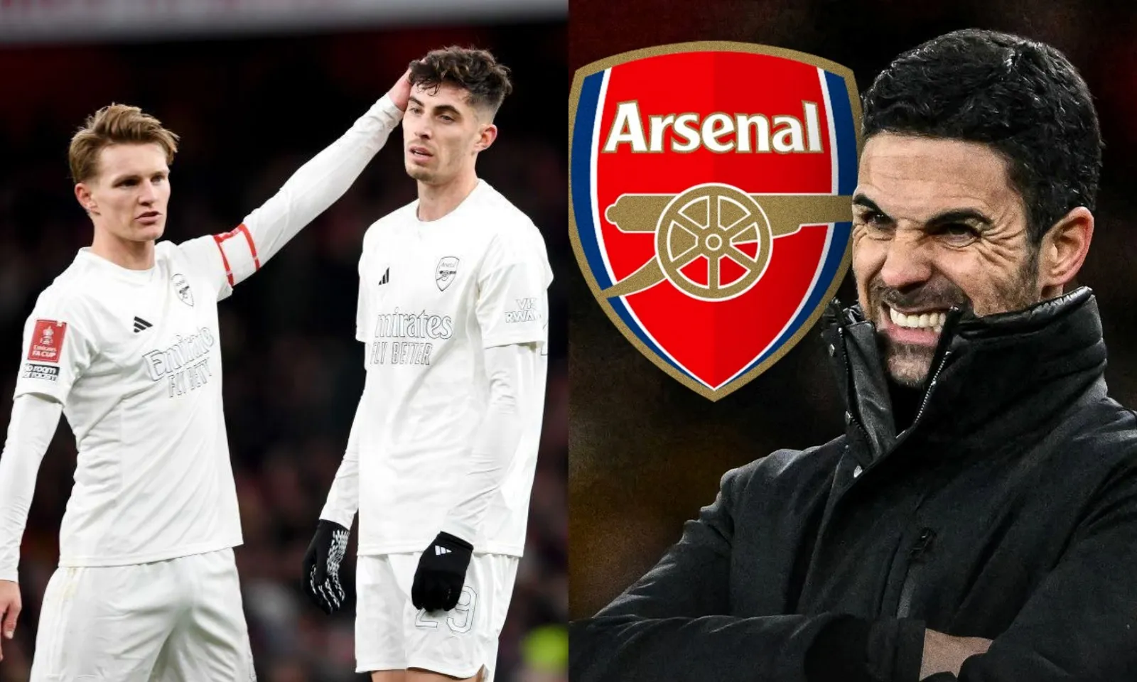 Arsenal buộc phải điền tên Odegaard và Havertz vào danh sách đen