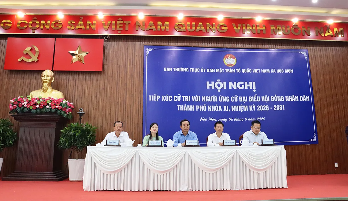 Các ứng cử viên tiếp xúc cử tri xã Hóc Môn