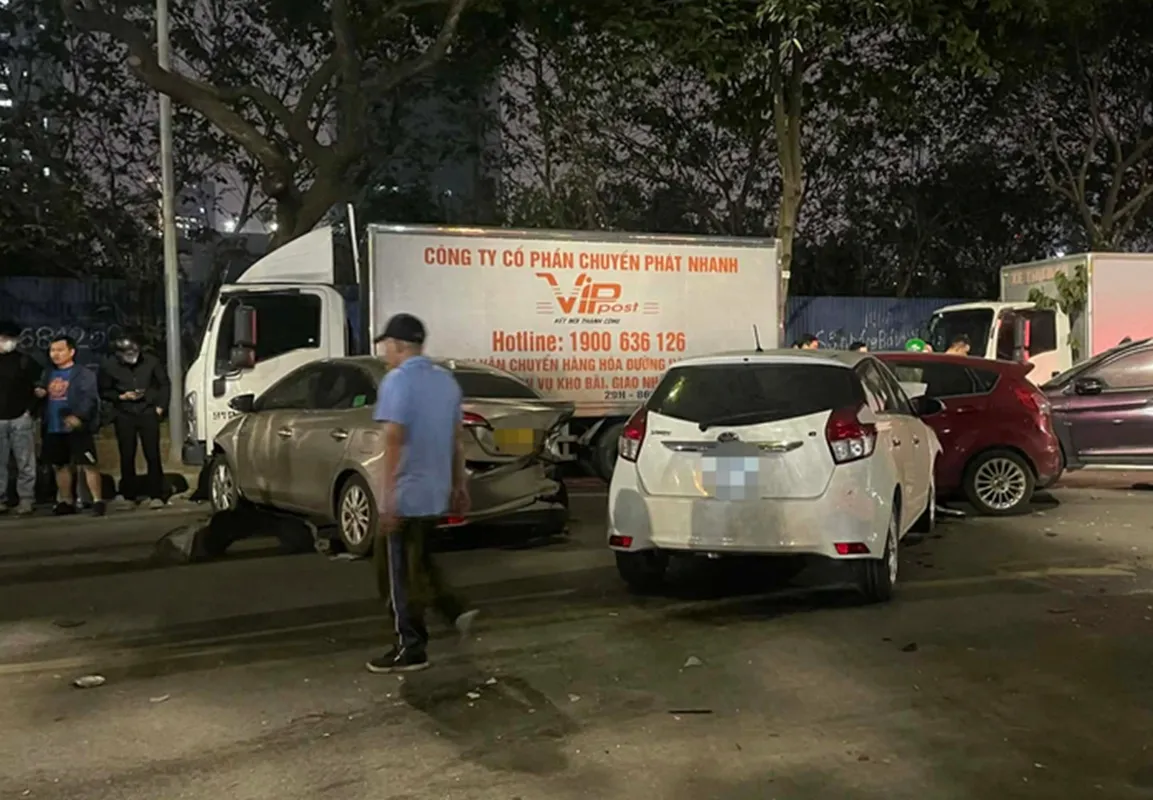 Hiện trường vụ tai nạn giao thông. Ảnh NLĐ