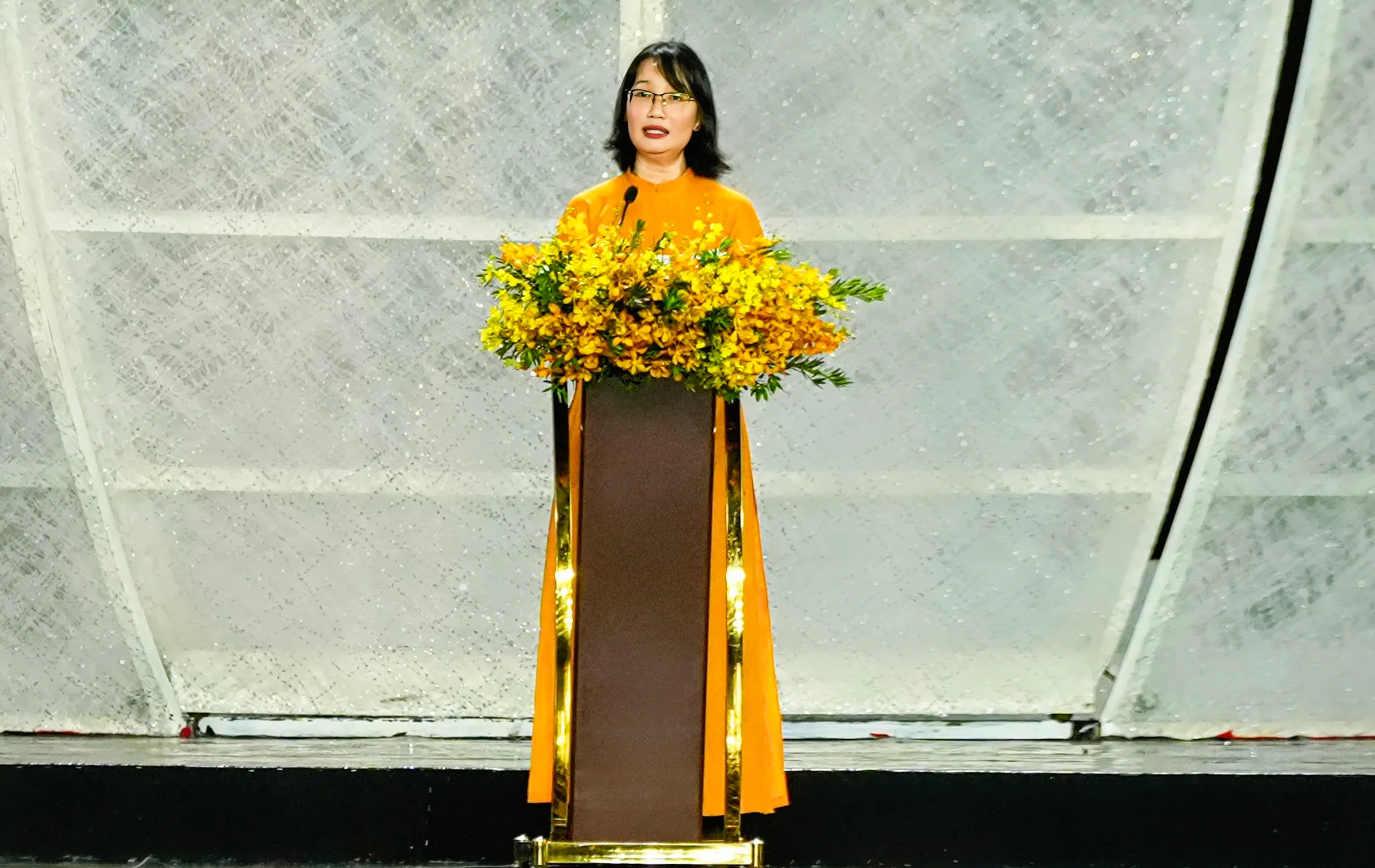 Phó Chủ tịch UBND TP Trần Thi Diệu Thúy phát biểu khai mạc. Ảnh BTC