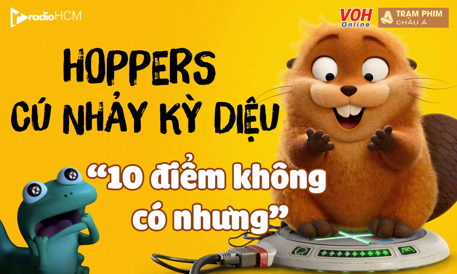 Review Hoppers (Cú Nhảy Kỳ Diệu): Pixar tung ra siêu phẩm điểm 10 tuyệt đối
