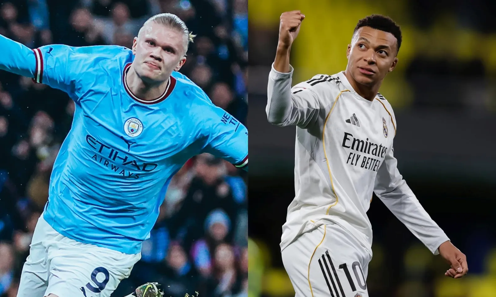 Tình trạng trái ngược của Haaland và Mbappe trước đại chiến Real - Man City