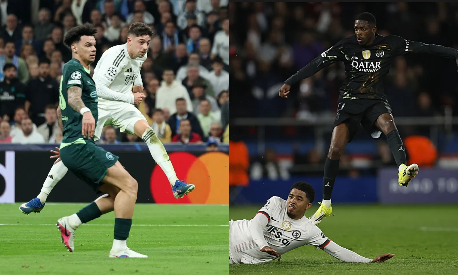 Kết quả Champions League hôm nay: Real Madrid nhấn chìm Man City | PSG đòi nợ Chelsea 