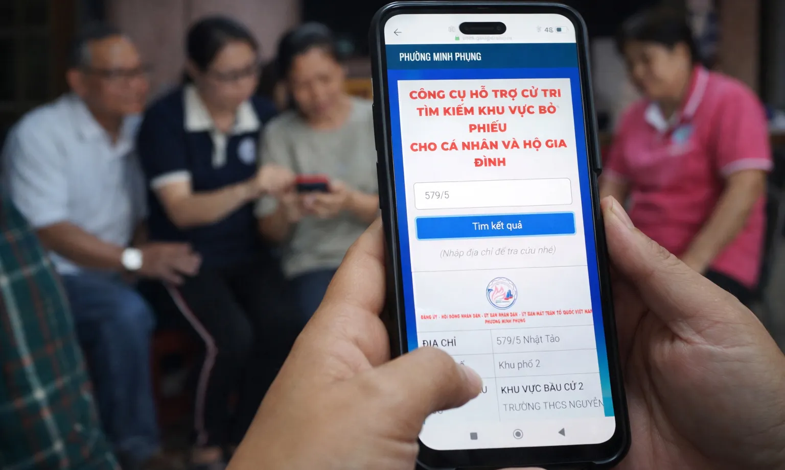 Ứng dụng số hỗ trợ cử tri tra cứu khu vực bỏ phiếu