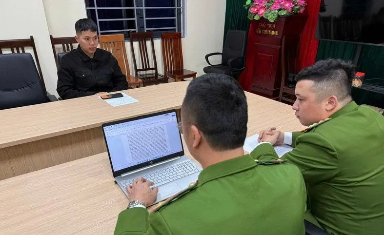 Công an Lạng Sơn xử lý đối tượng găm phòng, đẩy giá mùa lễ hội. Ảnh Công an tỉnh Lạng Sơn