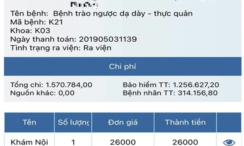 BHYT cho phép thanh toán chi phí khám chữa bệnh online
