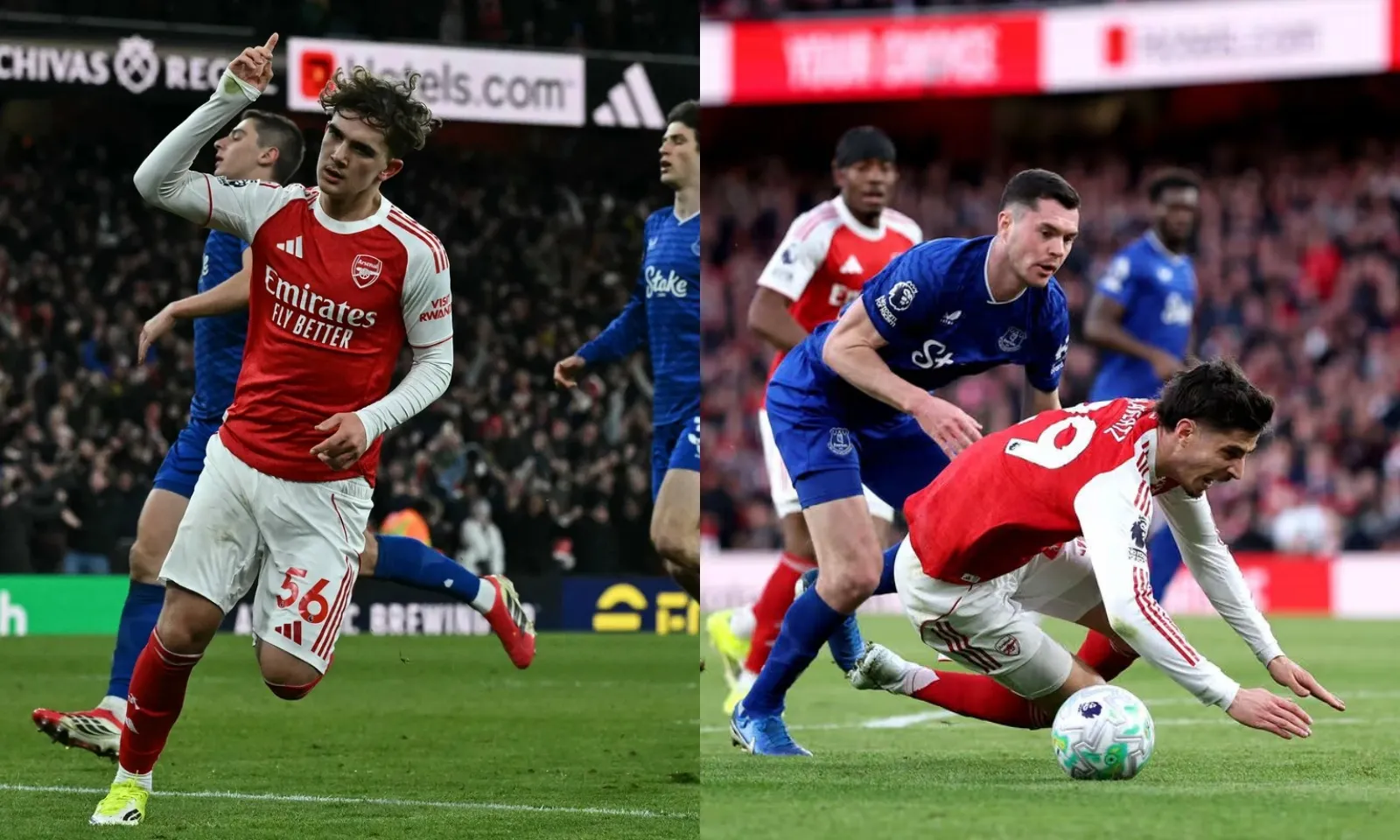 Chấm điểm Arsenal vs Everton: Phù thuỷ nhỏ Dowman | Havertz kém may mắn