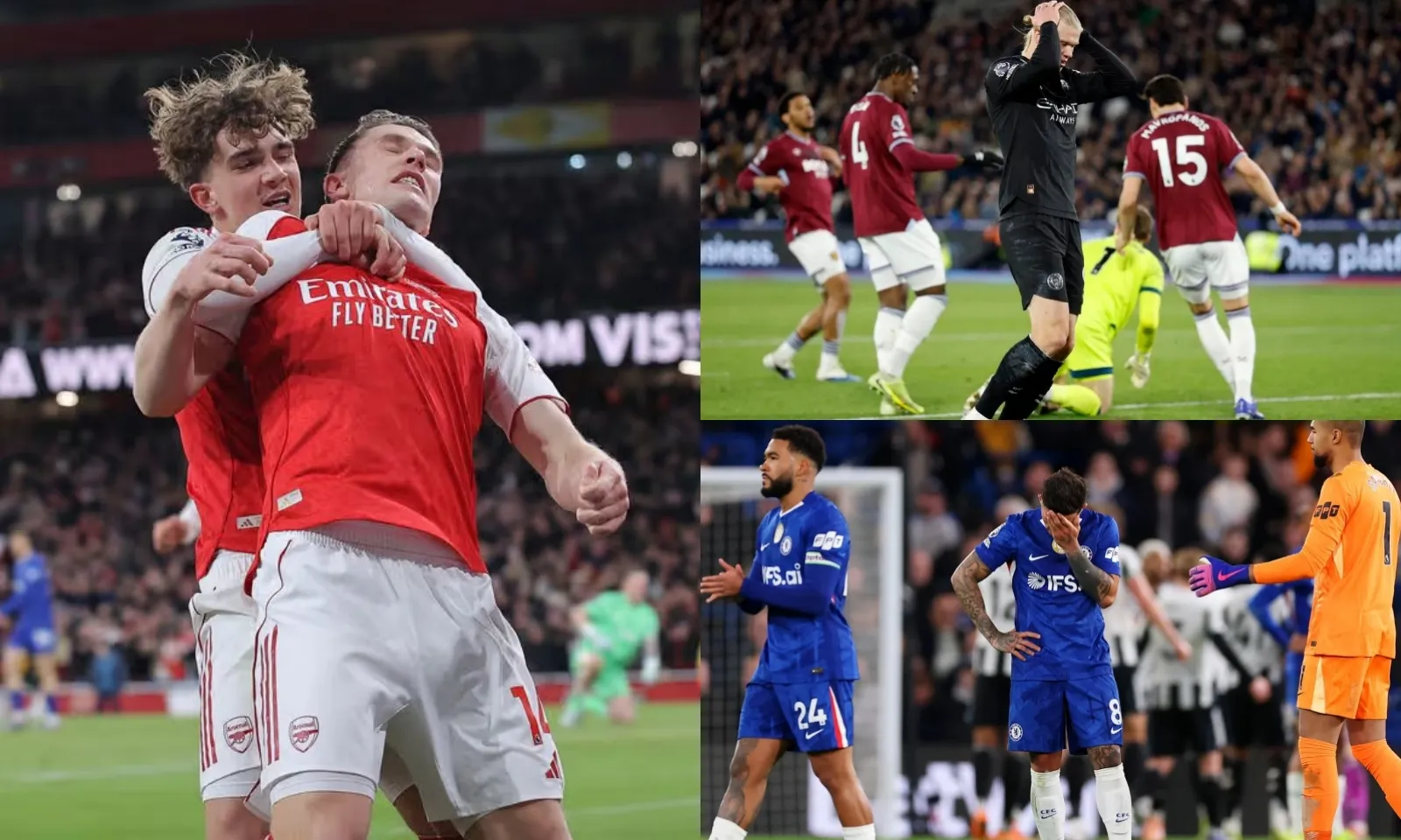 Kết quả Ngoại hạng Anh hôm nay: Man City dâng chức vô địch cho Arsenal | Chelsea thua bạc nhược