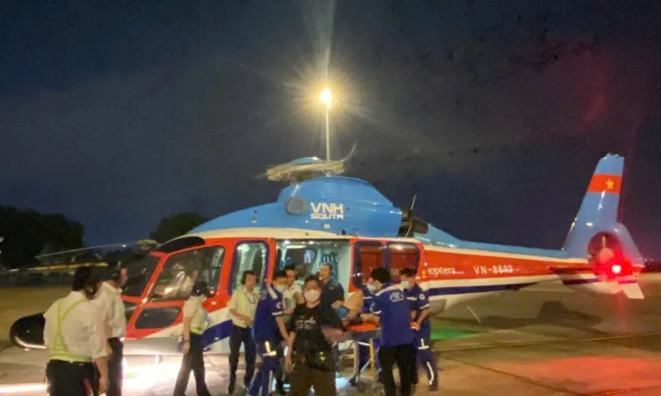 Côn Đảo: Cứu sống du khách đột quỵ bằng trực thăng trong “giờ vàng”