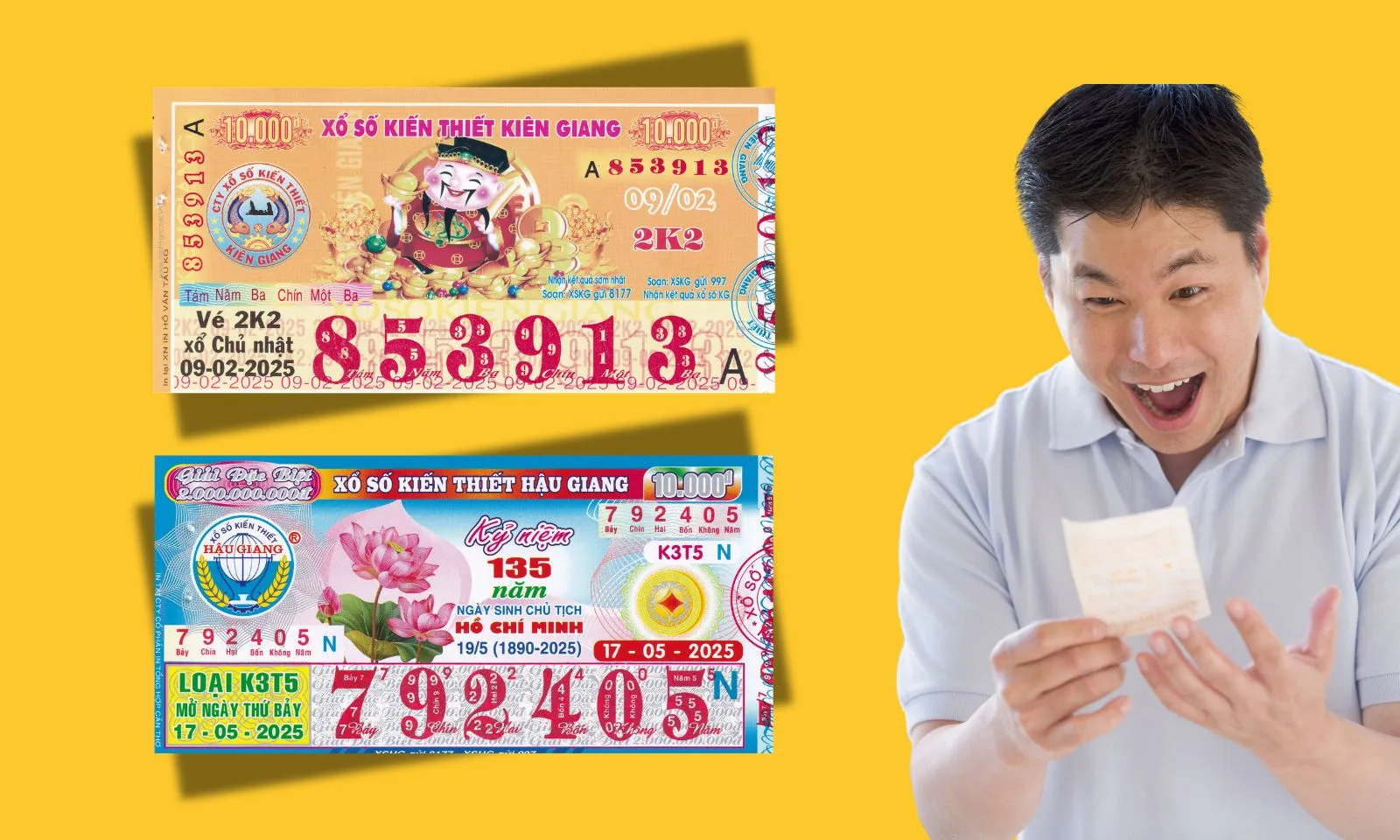 Giải Độc Đắc của đài Kiên Giang và Hậu Giang đã có chủ