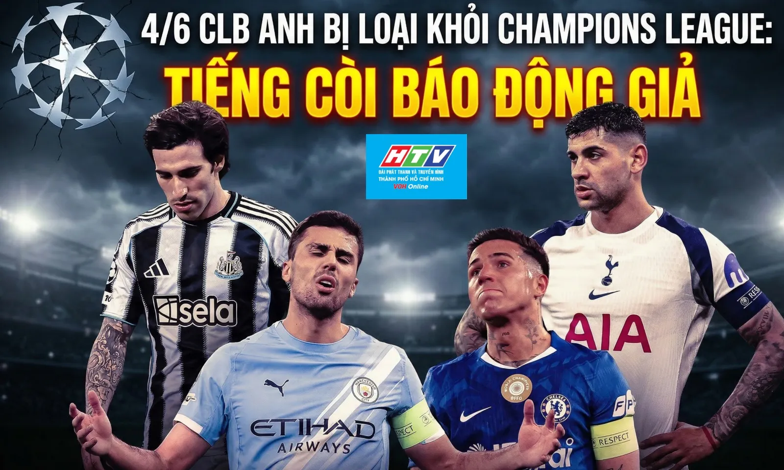 4/6 CLB Anh bị loại khỏi Champions League: Tiếng còi báo động giả