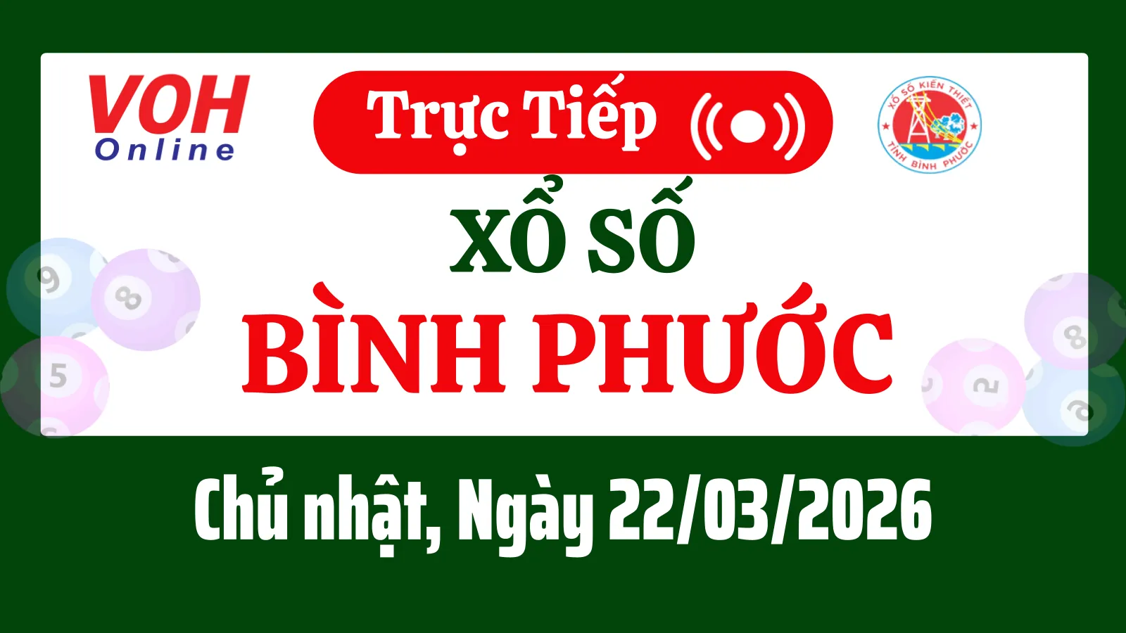 XSBP 21/3 - Kết quả xổ số Bình Phước hôm nay thứ 7 ngày 21/3/2026
