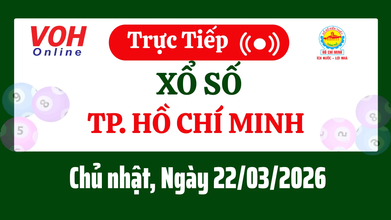 XSHCM 21/3 - Kết quả xổ số TP.HCM hôm nay thứ 7 ngày 21/3/2026